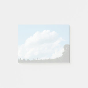 Wolken treffen Bäume Post-it Klebezettel