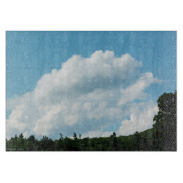 Wolken treffen Bäume Schneidebrett