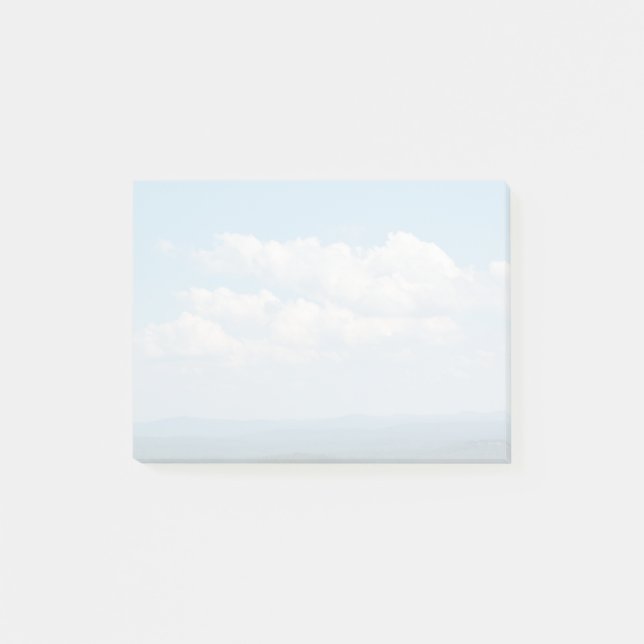 Wolken über Bergen Post-it Klebezettel (Vorderseite)
