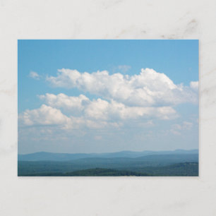 Wolken über Bergen Postkarte