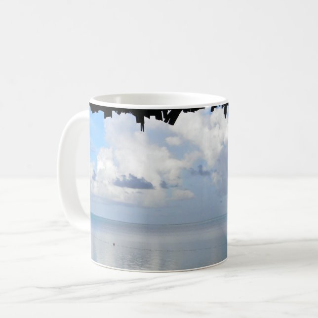Wolken über Bora Bora Kaffeetasse (Vorderseite Links)