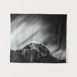 Wolken über dem Berg Mangart Wandteppich