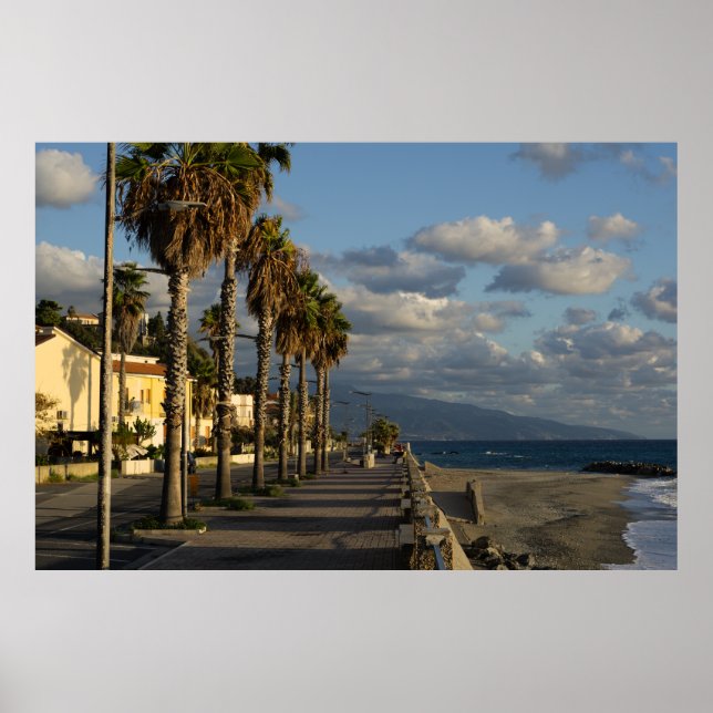 Wolken über dem Meer Poster (Vorne)