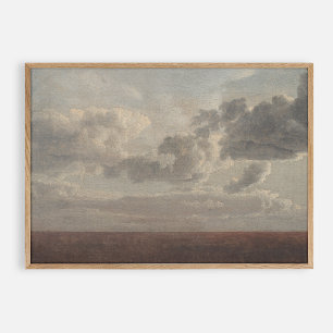 Wolken über dem Meer, Vintag Poster