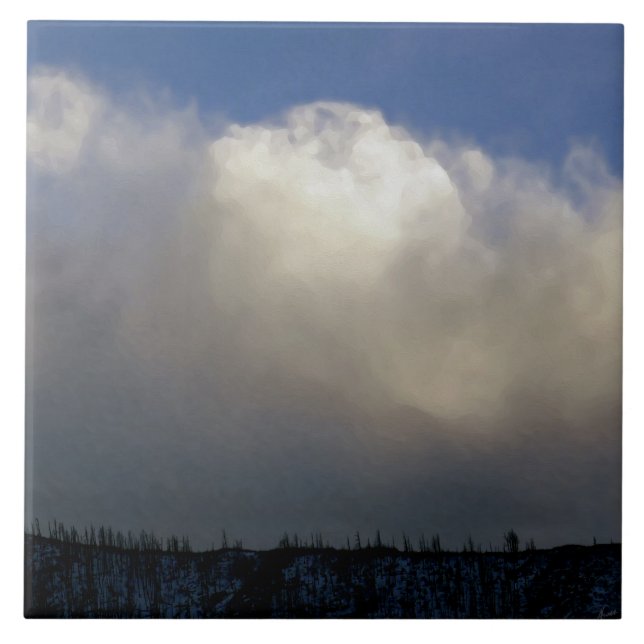Wolken über dem Rücken Fliese (Vorderseite)