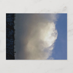 Wolken über dem Rücken Postkarte