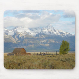 Wolken über den Teton Bergen Mousepad