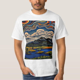 Wolken über der Landschaft 5 T-Shirt