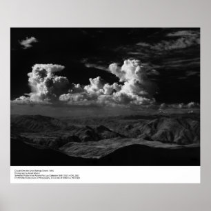 Wolken über der Wüste, 1965, von Ansel Adams Poster