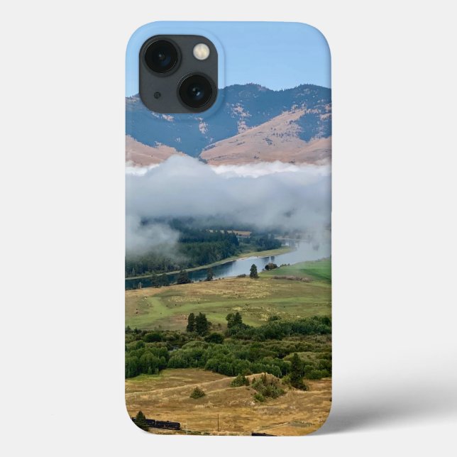 Wolken über die iPhone-Fälle des Flathead River Case-Mate iPhone Hülle (Rückseite)