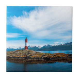 Wolken über einem Leuchtturm nahe Ushuaia, Argenti Fliese
