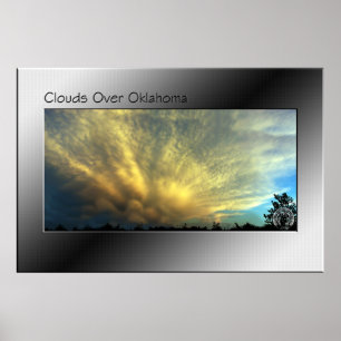 Wolken über Oklahoma Poster