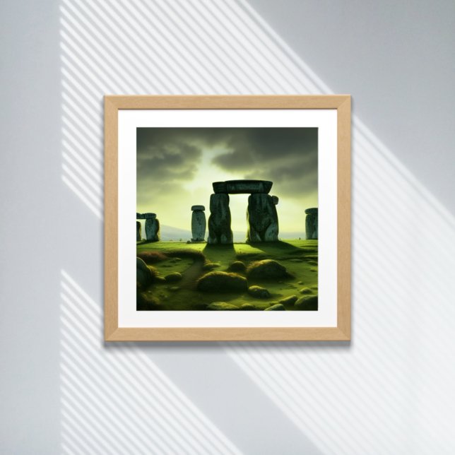 Wolken über Stonehenge Fantasy Digital Art Poster (Von Creator hochgeladen)