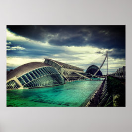 Wolken über Valencia-Poster Poster