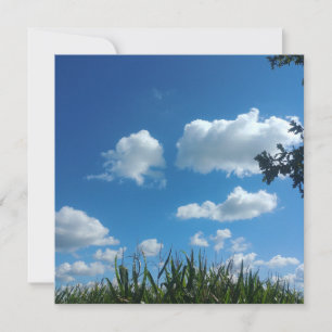Wolken und blauer Himmel Karte