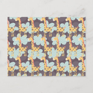 Wolken und Giraffen Postkarte