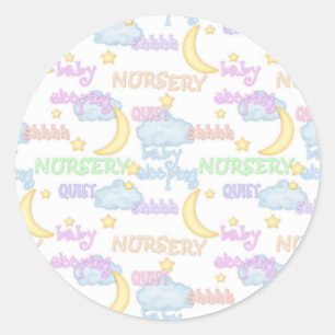 Wolken und Moon Baby Theme Sticker