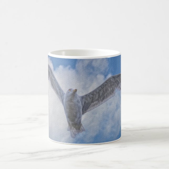 Wolken und Möwen Tasse (Mittel)