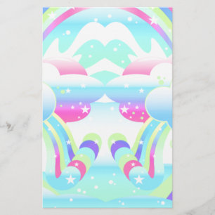 Wolken und Regenbogenhimmel II Briefpapier