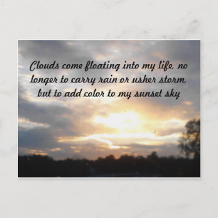 Wolken und Sonne Postkarte
