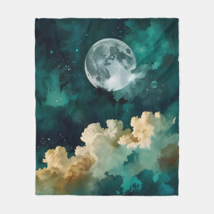 Wolken unter dem Mond Fleecedecke