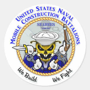 Wolken, wir bauen - wir kämpfen runder aufkleber