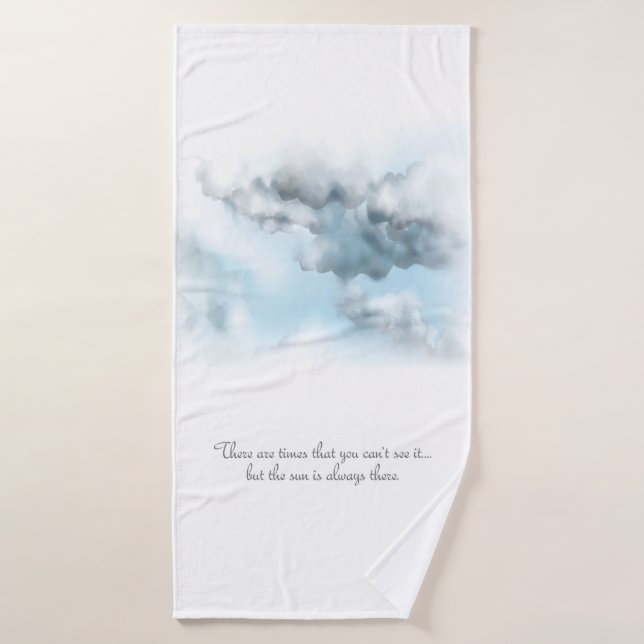 Wolkenbadehandtuch Badehandtuch (Badehandtuch)