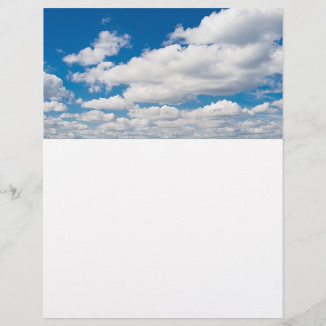 Wolkenblauer Himmel Flyer (Vorne)