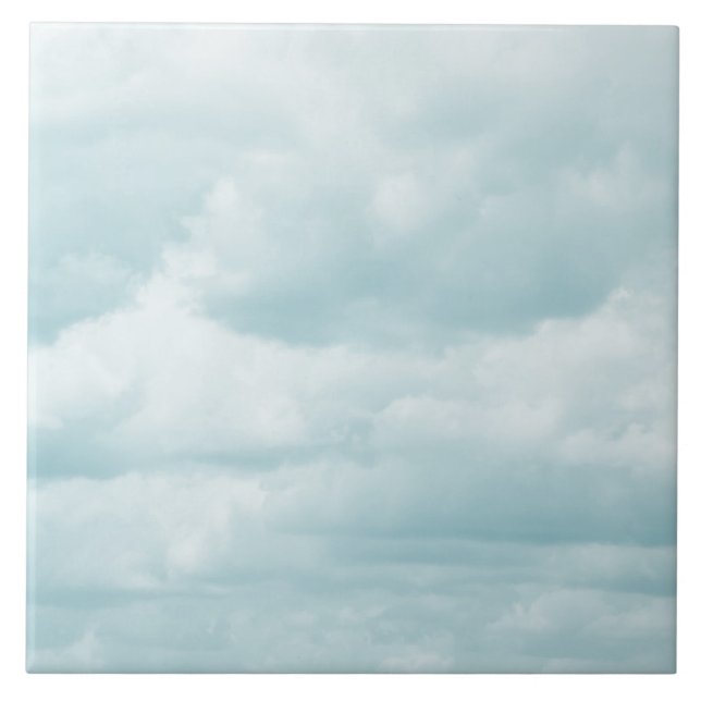 Wolkendecke Keramik Tile Fliese (Vorderseite)