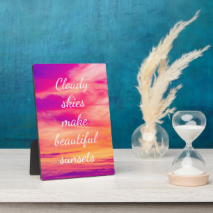 Wolkendecke machen schöne Sonnenuntergänge Fotoplatte