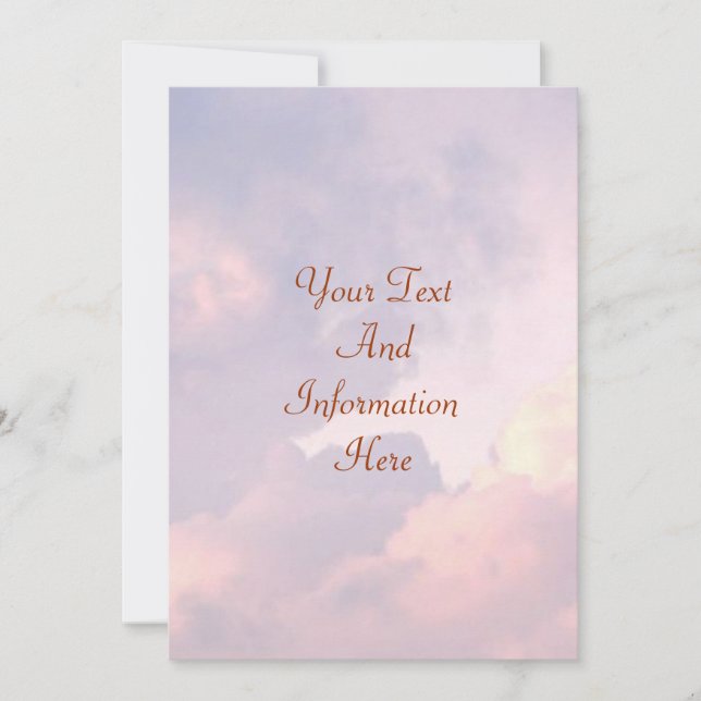 Wolkeneinladung Einladung (Vorderseite)