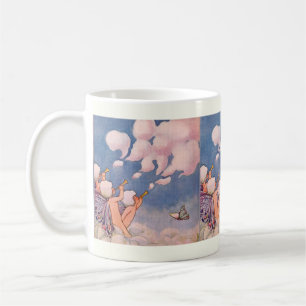 Wolkenfeen machen Wolken Kaffeetasse
