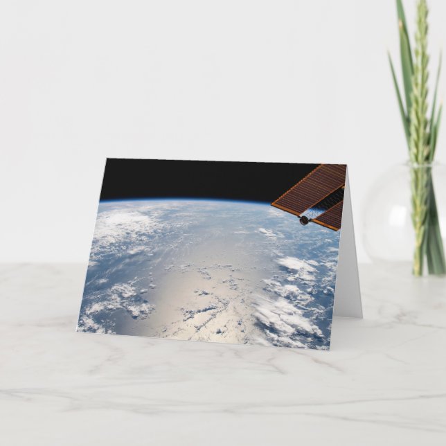 Wolkenformationen rund um den Sonnenuntergang vor  Karte (Vorderseite)