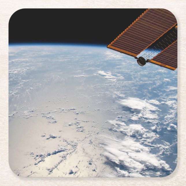 Wolkenformationen rund um den Sonnenuntergang vor  Rechteckiger Pappuntersetzer (Vorderseite)