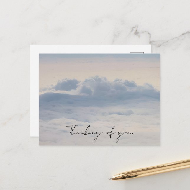 Wolkenfotografie Postkarte (Vorderseite/Rückseite Beispiel)
