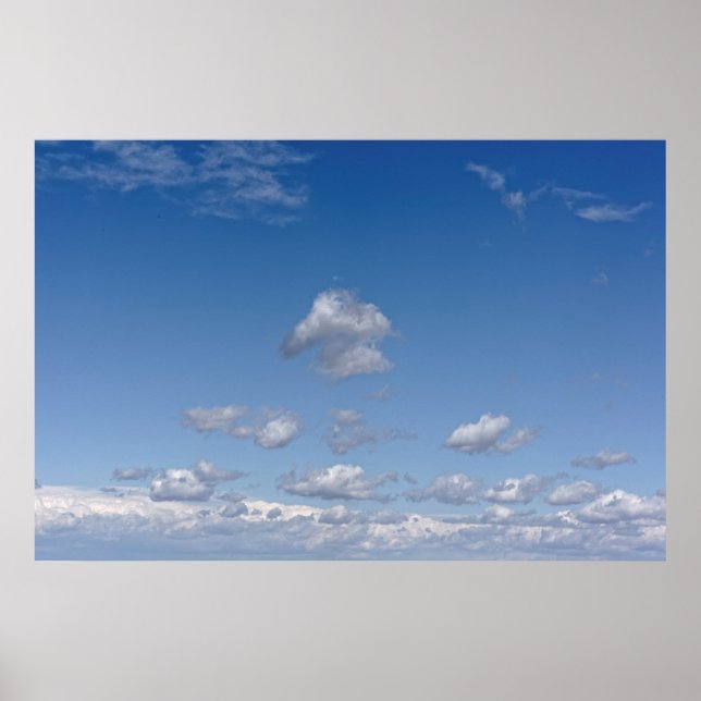 Wolkenhimmel Poster (Vorne)
