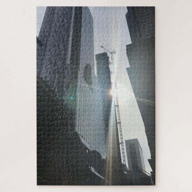 Wolkenkratzer Baukran New York City NYC Puzzle (Vertikal)