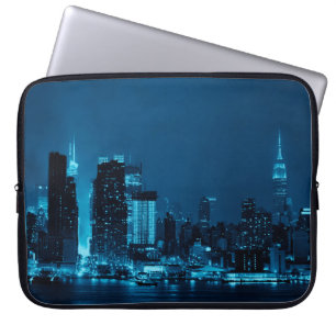 Wolkenkratzer in Manhattan Midtown und Skyline von Laptopschutzhülle