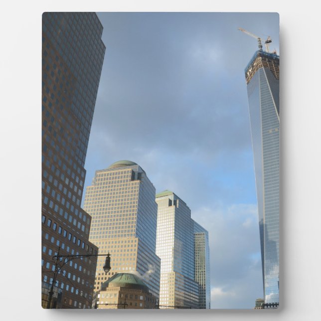 Wolkenkratzer in New York Fotoplatte (Vorderseite)