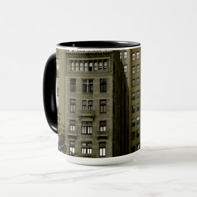 Wolkenkratzer in NYC Tasse (Vorderseite Links)