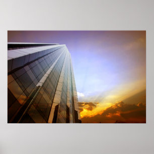 Wolkenkratzer-Poster Poster