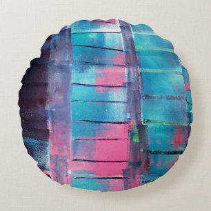 Wolkenkratzer Rundes Kissen