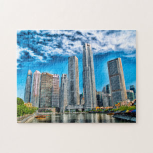 Wolkenkratzer Singapur Skyline . Puzzle