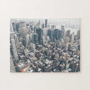 Wolkenkratzer und Dachspitzen von New York City Puzzle