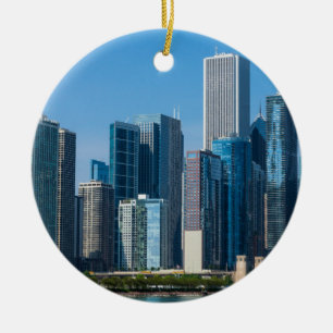 Wolkenkratzer von Chicago Keramik Ornament