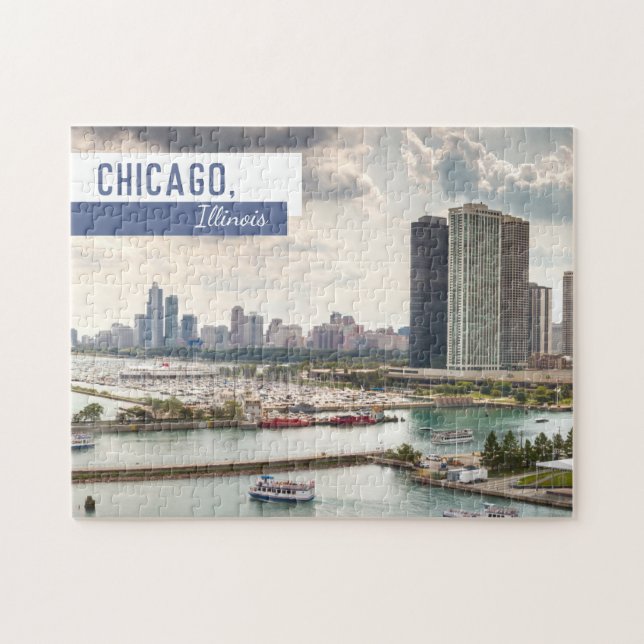 Wolkenkratzer von Chicago Puzzle (Horizontal)