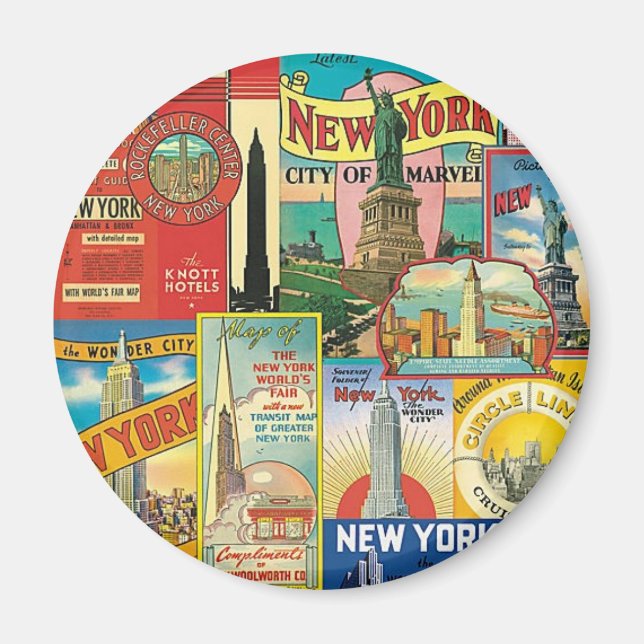 Wolkenkratzer von New York Magnet (Vorne)