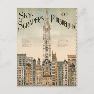 Wolkenkratzer von Philadelphia Postkarte