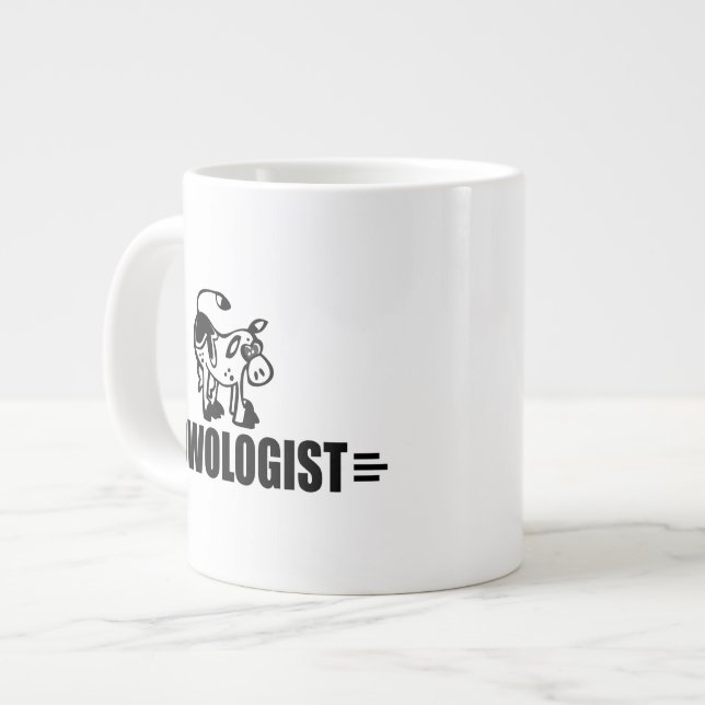 Wolkenkuh Jumbo-Tasse (Vorderseite Links)