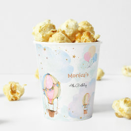 Wolkenluftballons Kindergeburtstag Pappbecher